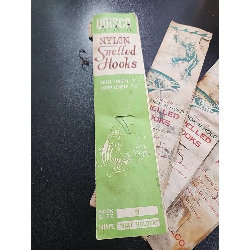 Old Fishing Hooks Advertising Hook Booklets‎ Thalco. Nylon